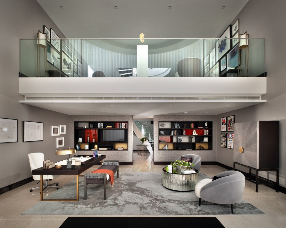 Corniche Penthouse C | Double height space | Interior Designers